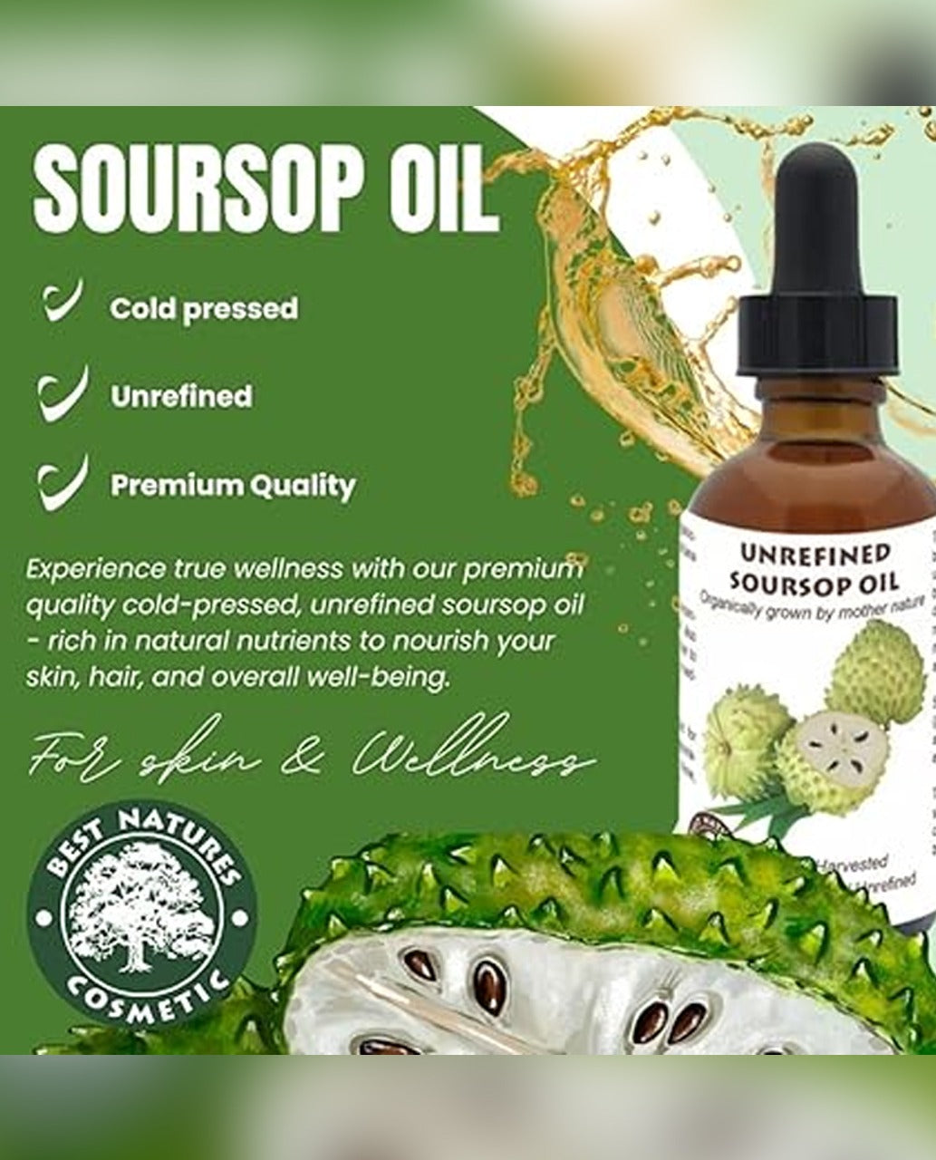 Novoraa Best Nature's Cosmetics Organic Soursop Oil