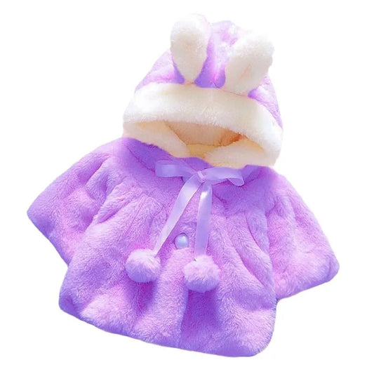 Novoraa Girls Faux Fur Hooded Coat