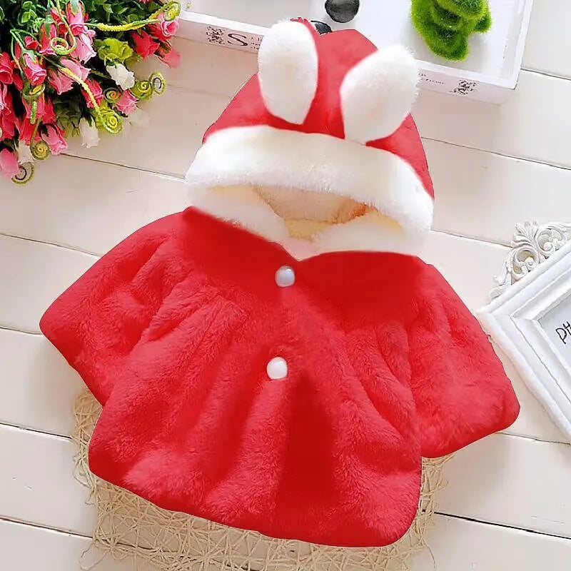 Novoraa Girls Faux Fur Hooded Coat