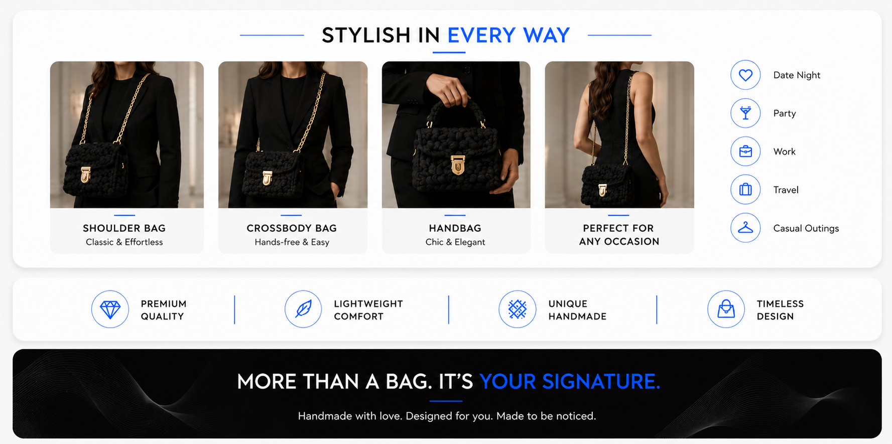 novoraa Handmade Woven Crossbody Bag - Landing Image 1