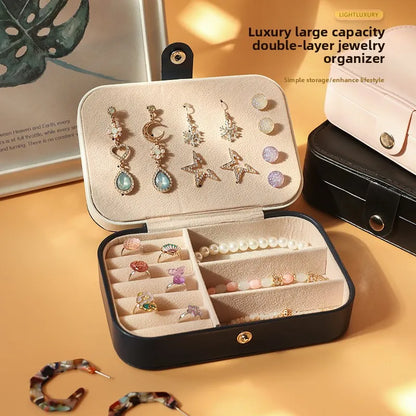 Novoraa Portable Dual Layer Jewelry Storage Box