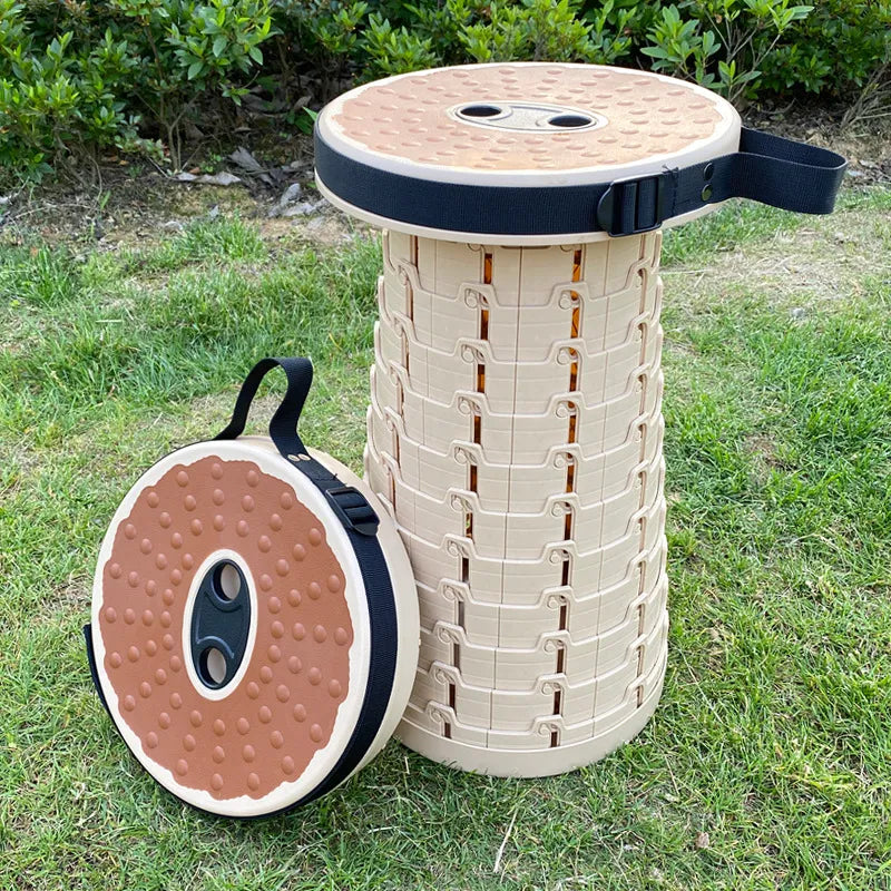 Novoraa Portable Adjustable Telescopic Folding Stool