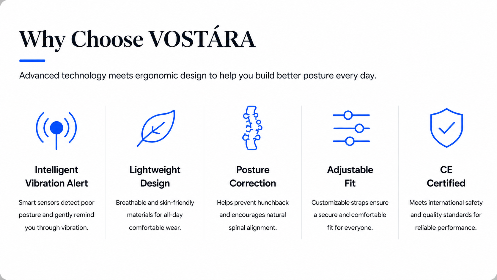 novoraaPosture Corrector - Landing Image 1