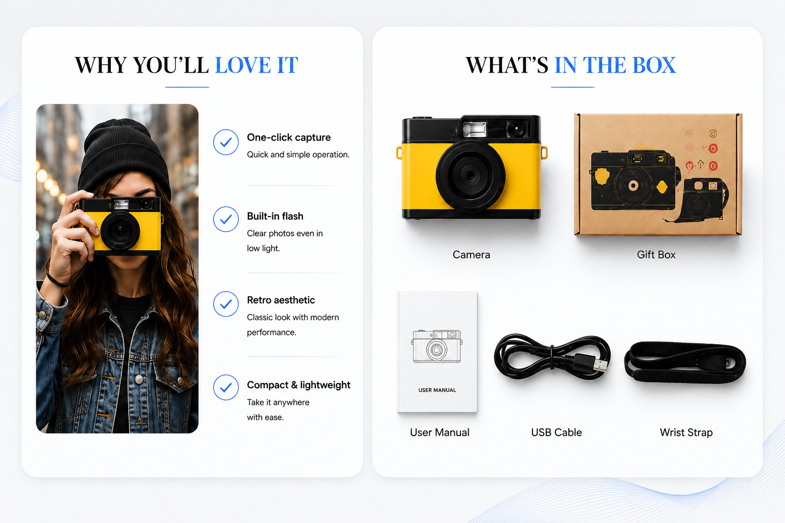 Novoraa Retro Digital Camera with HD Filters - Landing Image 4