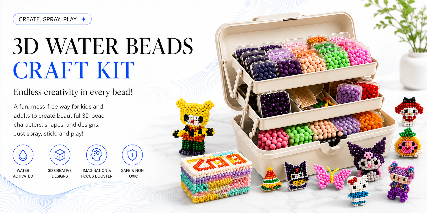 Novora Luminous Magic Beads DIY Educational Craft - Landing Image 2