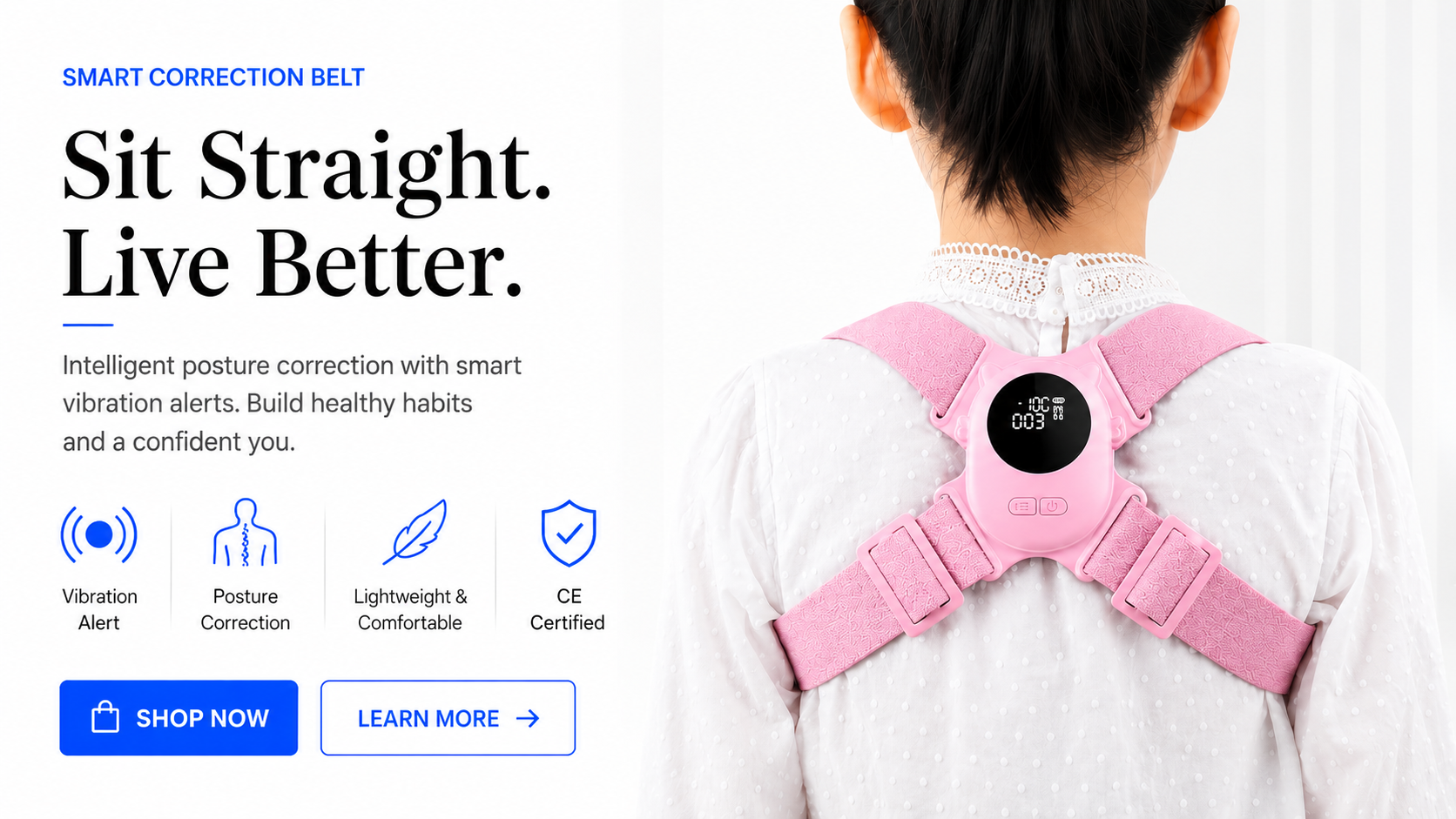 novoraaPosture Corrector - Landing Image 3