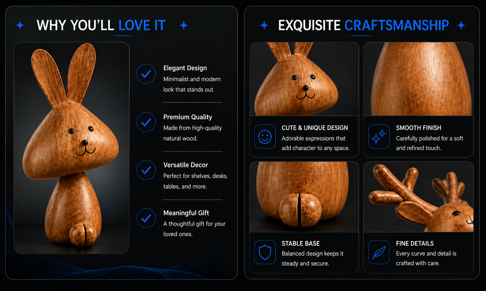 Novoraa Medieval Style Rabbit Family Figurine - Landing Image 2