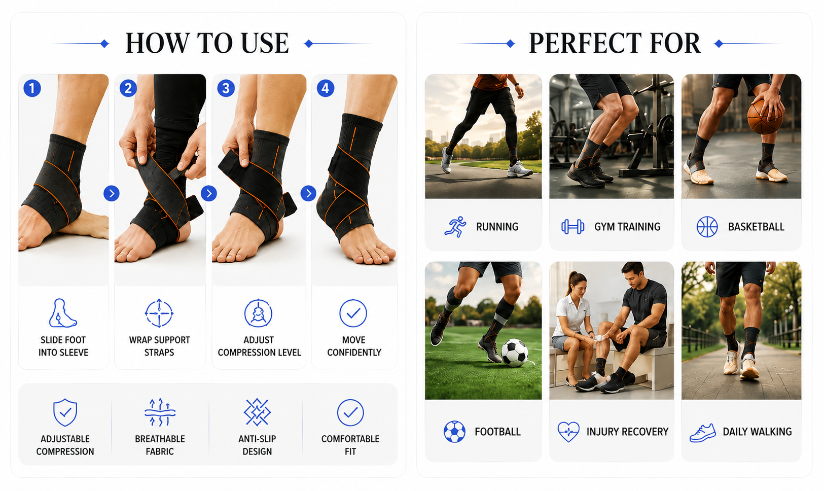 Novoraa ABIRAM Ankle Brace - Landing Image 4