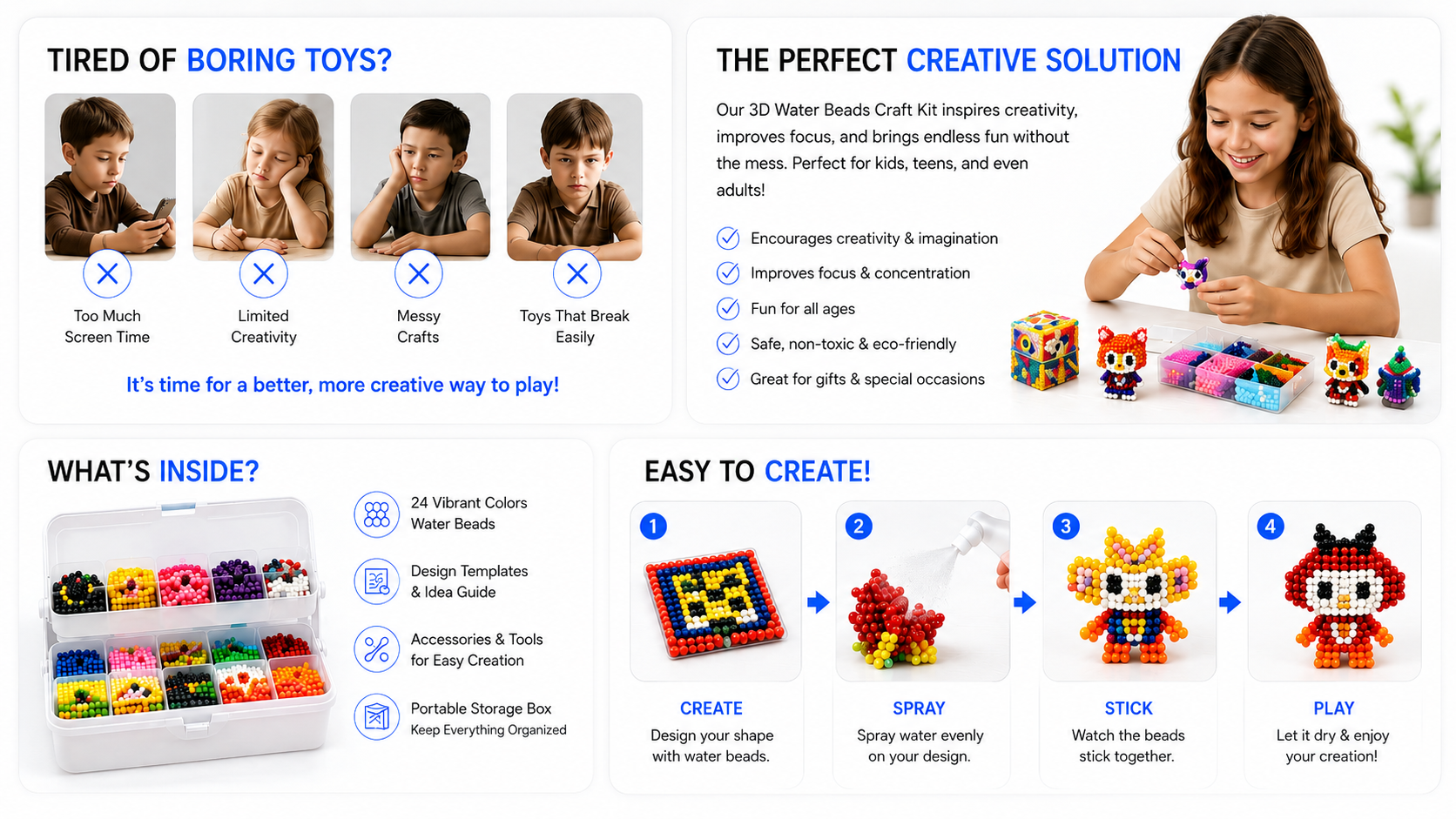 Novora Luminous Magic Beads DIY Educational Craft - Landing Image 3