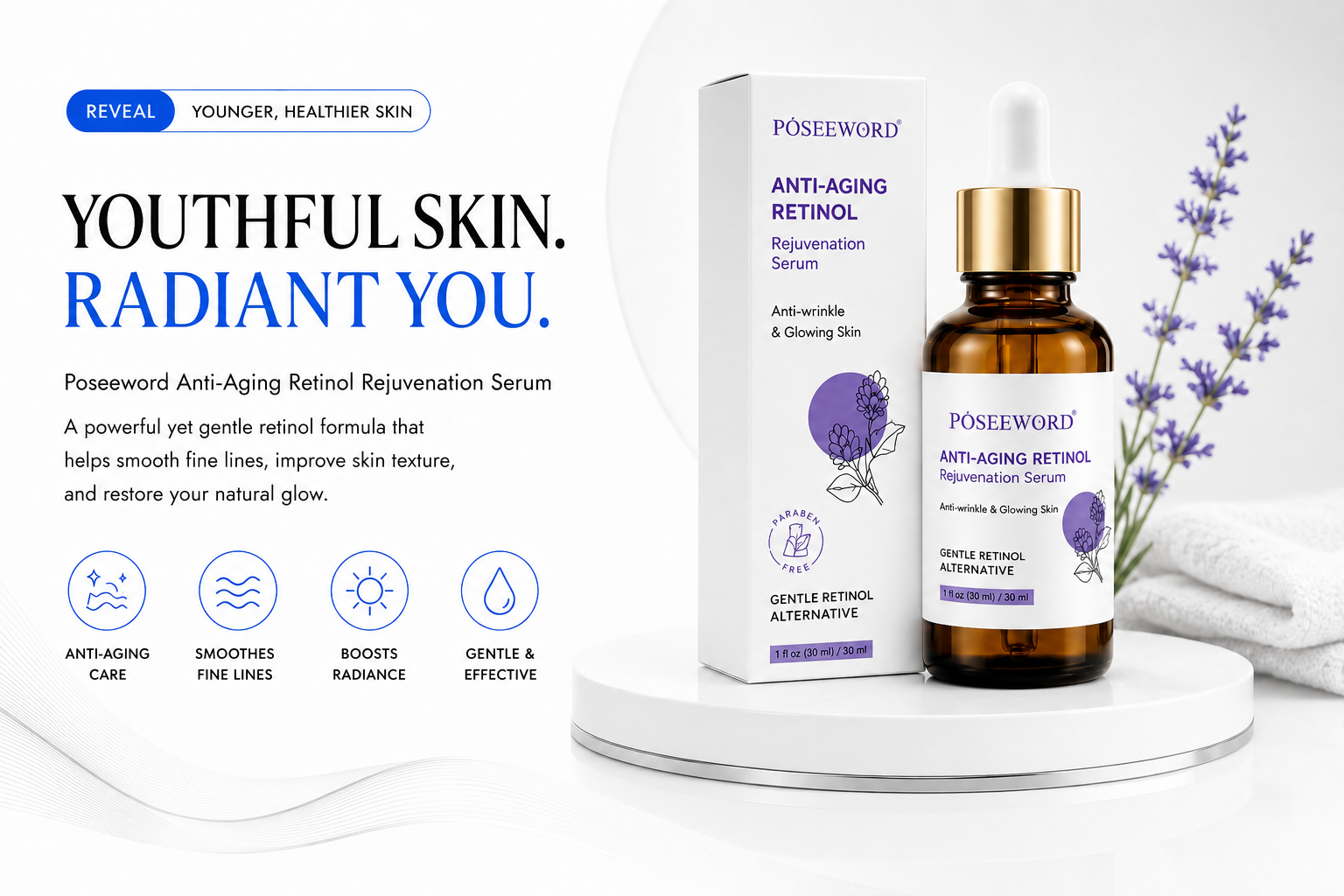 Novoraa Retinol SeruRetinol Serumm - Landing Image 2