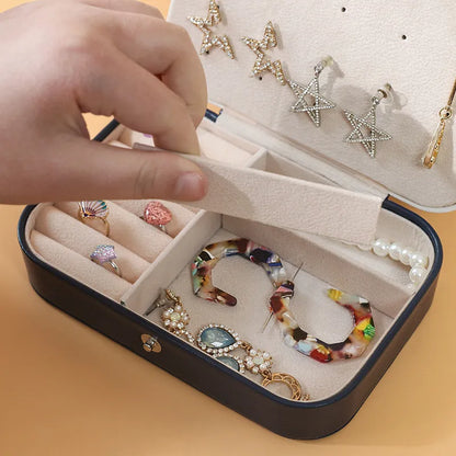Novoraa Portable Dual Layer Jewelry Storage Box