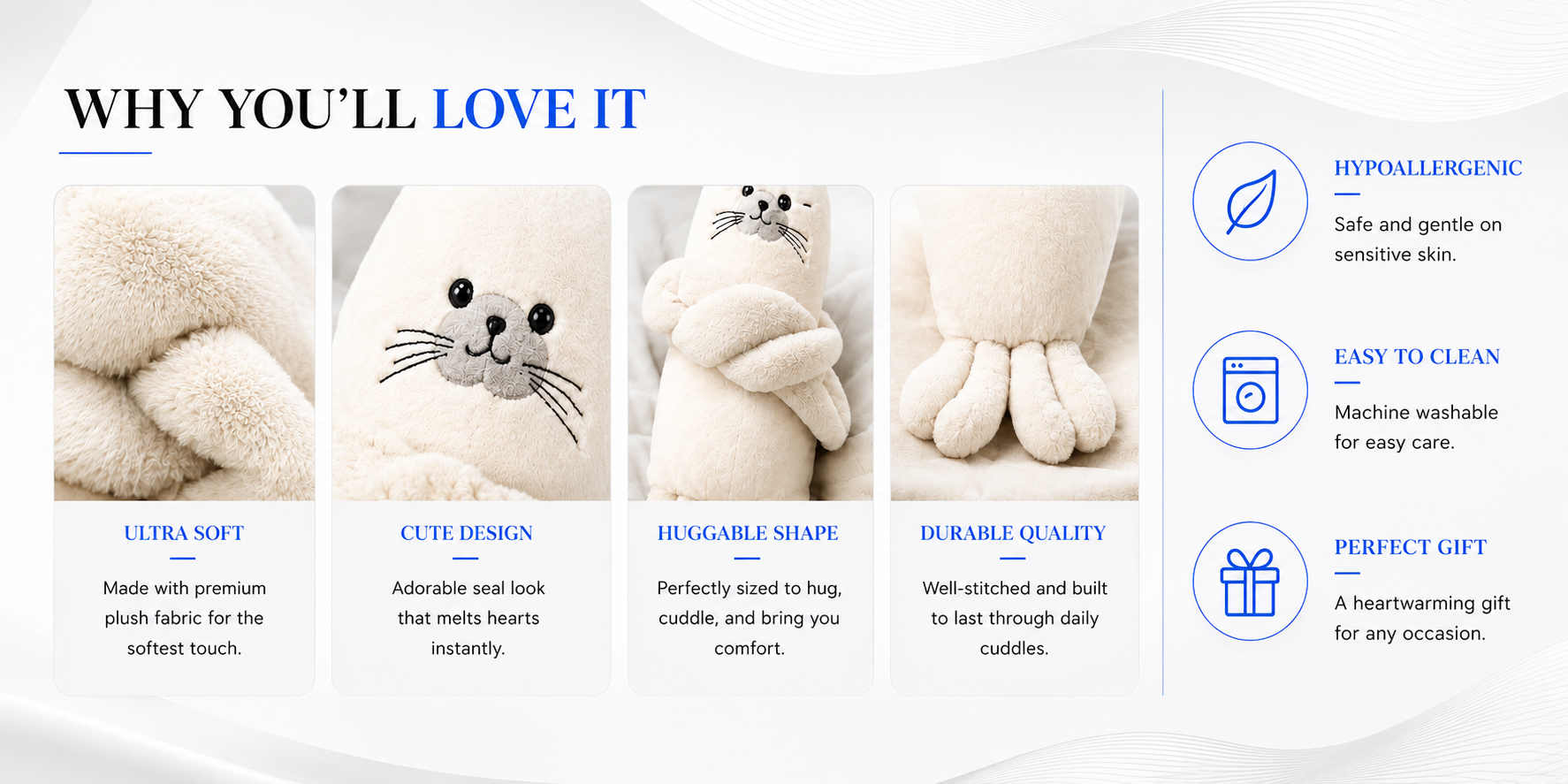 Novoraa Soothing Patting Doll Pillow - Landing Image 1