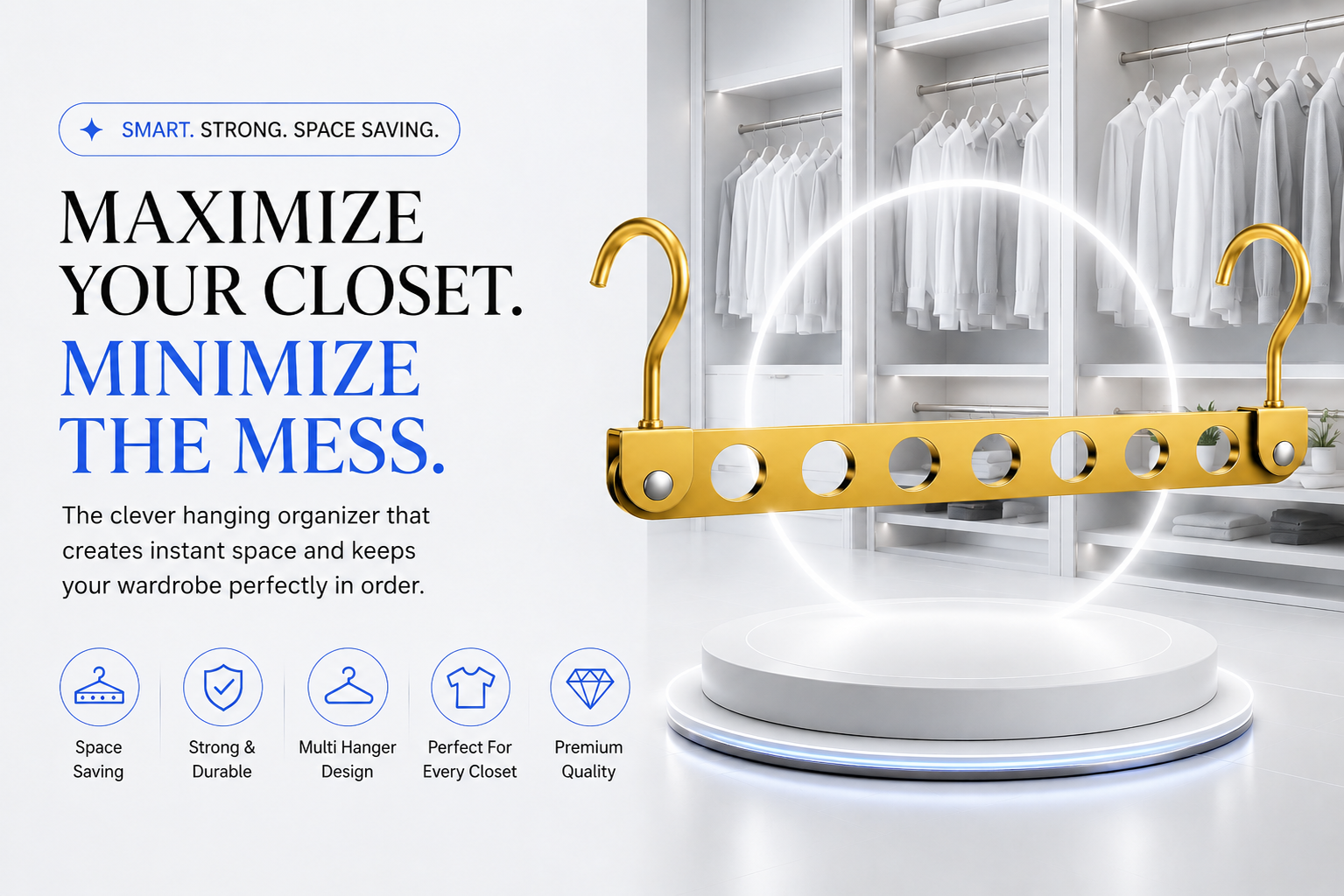 Novoraa Aluminum Alloy Folding Pants Hanger - Landing Image 3