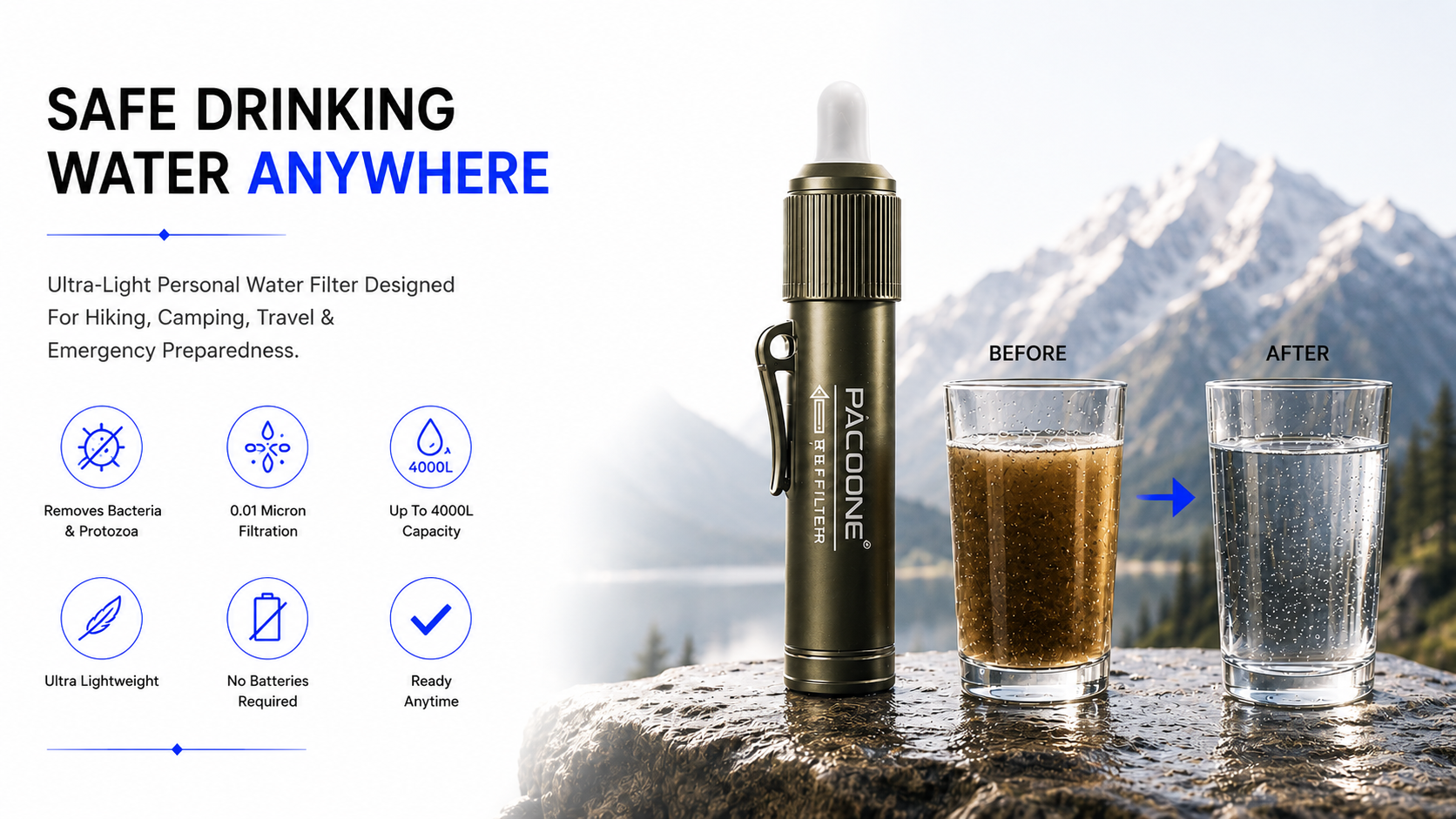 Novoraa Mini Water Filtration System - Landing Image 1
