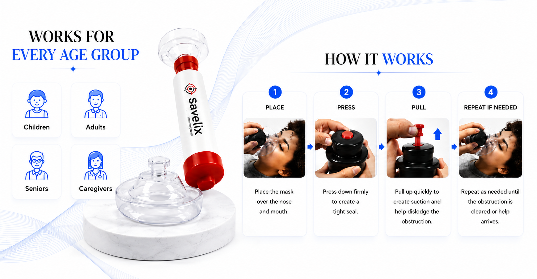 Novoraa Anti-Choking Rescue Device - Landing Image 4