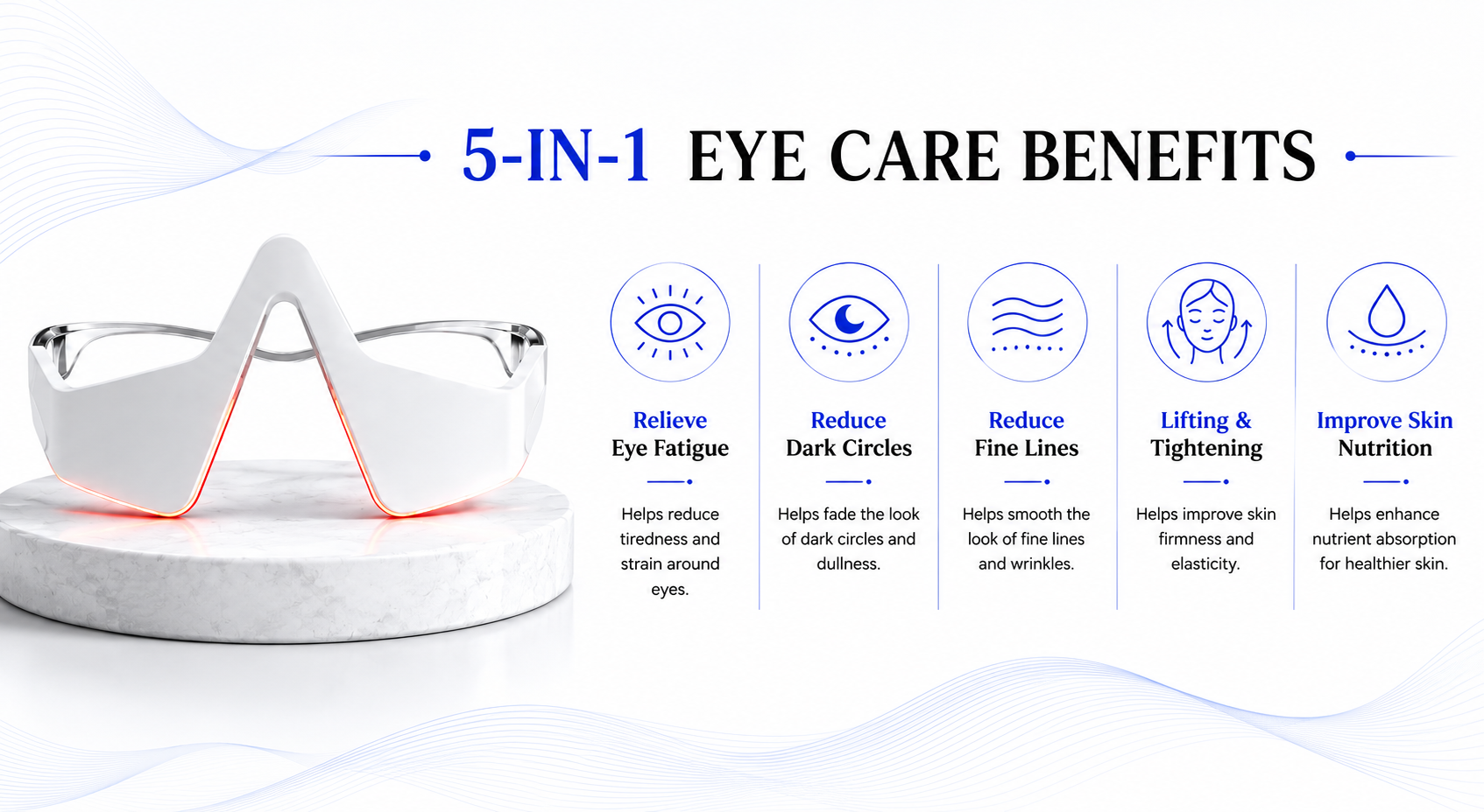 Novoraa  Eye Red Light Therapy Glasses - Landing Image 2