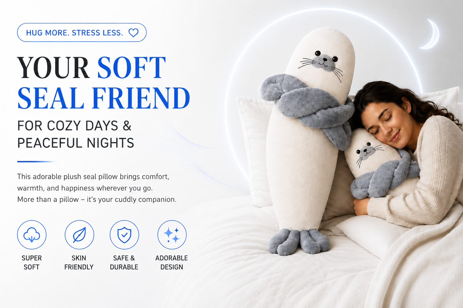 Novoraa Soothing Patting Doll Pillow - Landing Image 2