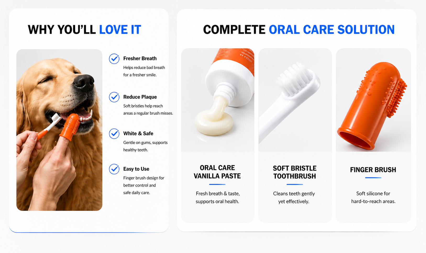 Novoraa Pet Dental Care Toothpaste and Toothbrush Set - Landing Image 3