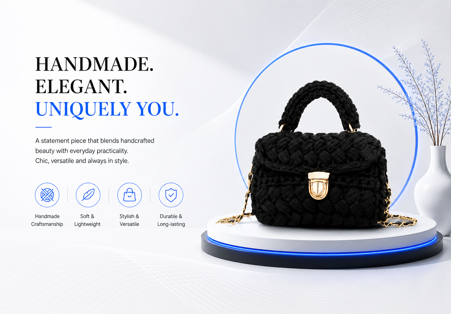 novoraa Handmade Woven Crossbody Bag - Landing Image 2