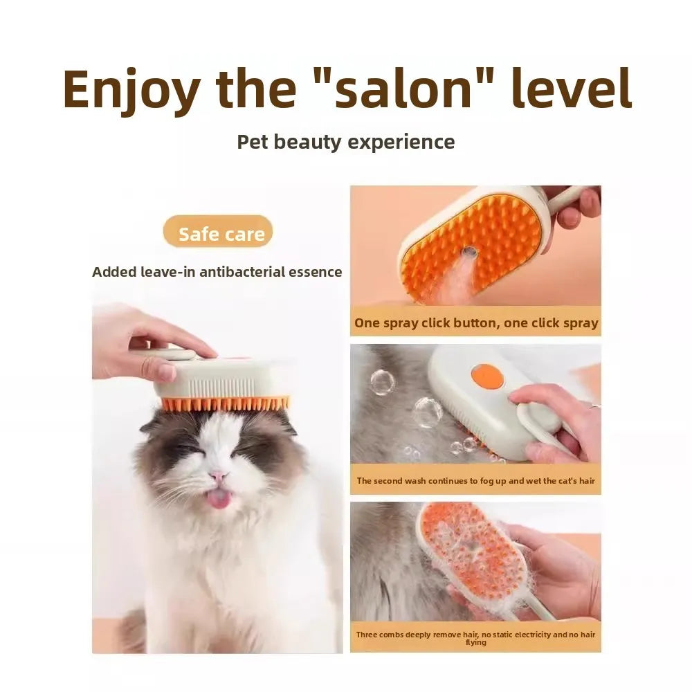 novoraa Pet Spray Massage Comb Cat Steam Comb Hair Comb