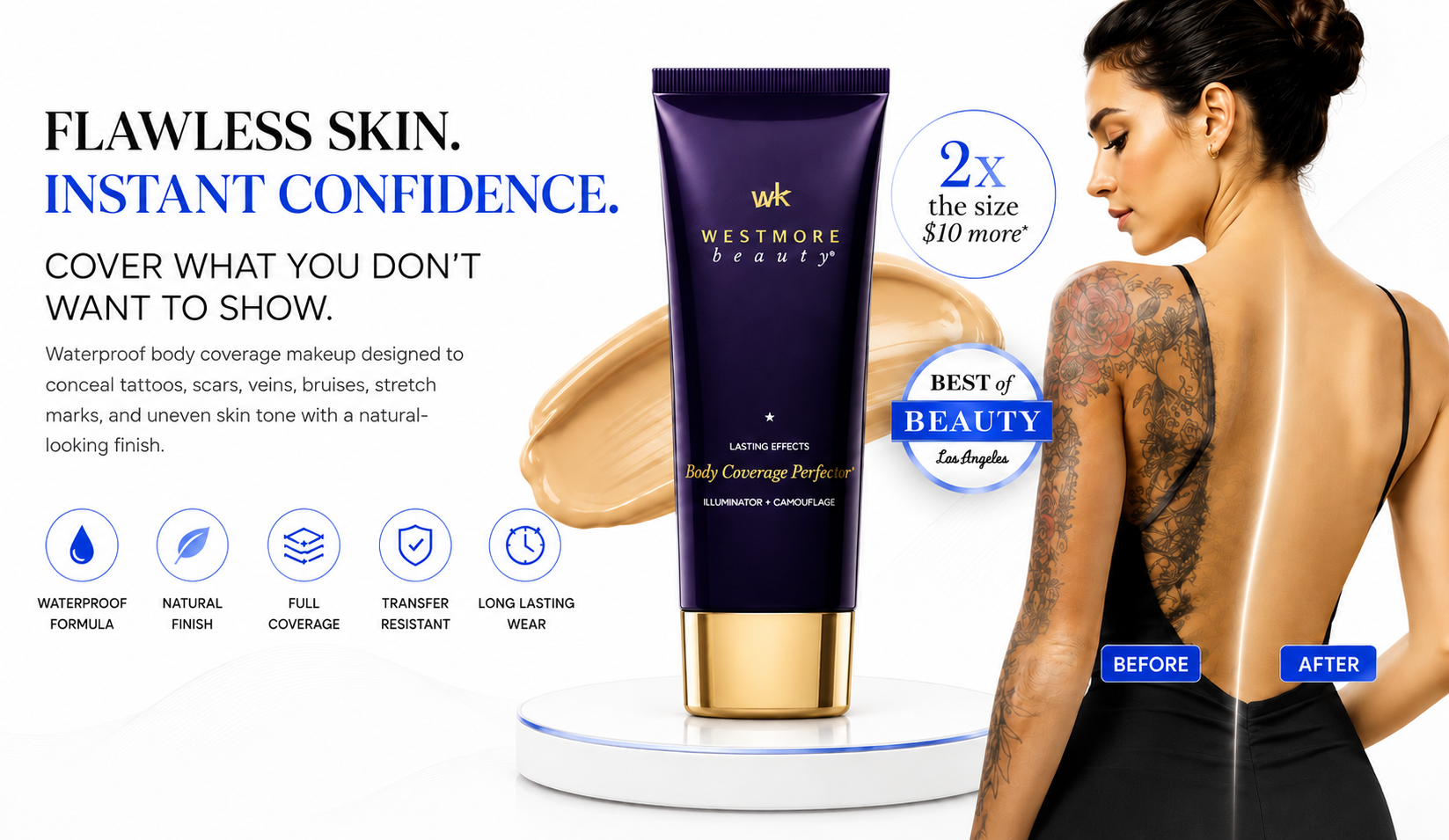 Novoraa Westmore Beauty Body Coverage - Landing Image 1