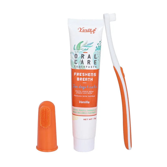 Novoraa Pet Dental Care Toothpaste and Toothbrush Set