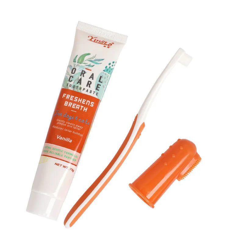 Novoraa Pet Dental Care Toothpaste and Toothbrush Set